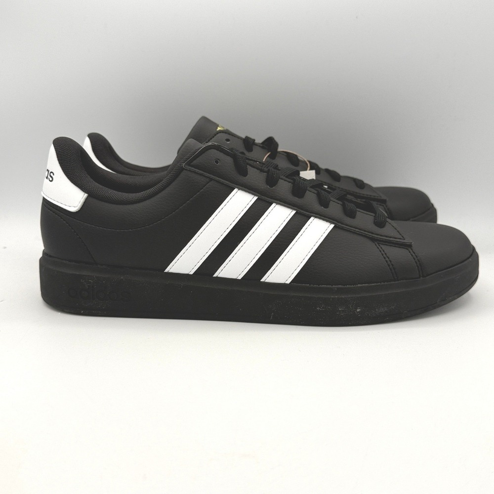 Adidas Grand Court 2.0 Shoes Mens 11 Black White Running JR0546